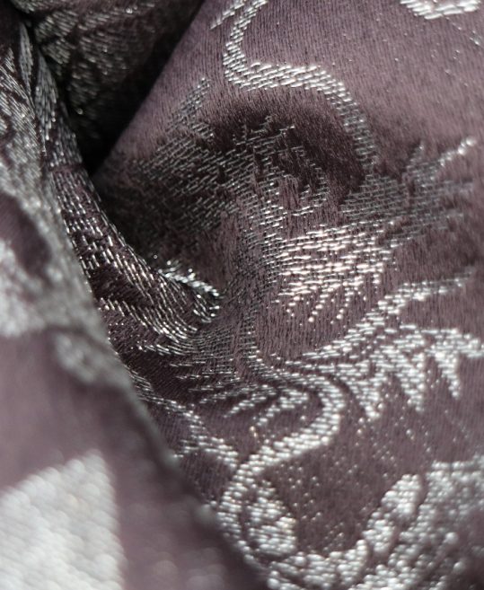 男性用袴単品レンタル(成人式・結婚式・卒業式)小豆色・銀の鱗文様と龍[身長170cm]No.215